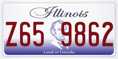 IL license plate Z659862
