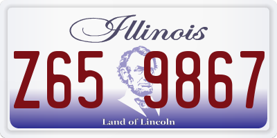 IL license plate Z659867