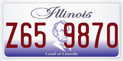 IL license plate Z659870