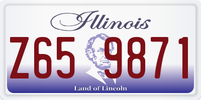 IL license plate Z659871