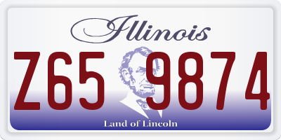 IL license plate Z659874
