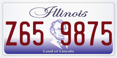 IL license plate Z659875