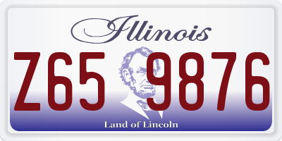 IL license plate Z659876