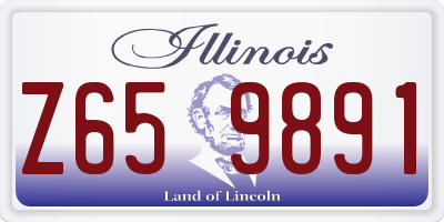 IL license plate Z659891