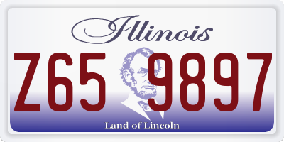 IL license plate Z659897