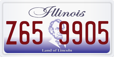 IL license plate Z659905