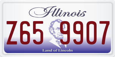IL license plate Z659907