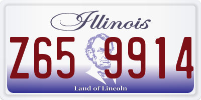 IL license plate Z659914