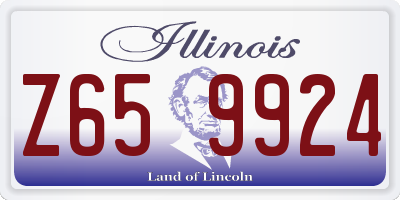 IL license plate Z659924