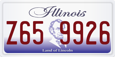 IL license plate Z659926