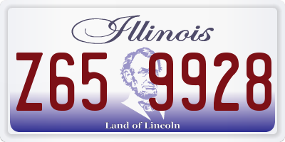 IL license plate Z659928