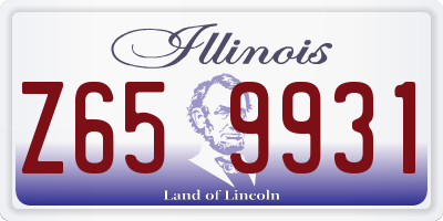 IL license plate Z659931