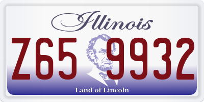 IL license plate Z659932
