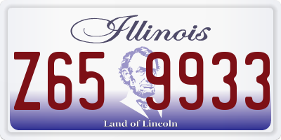 IL license plate Z659933