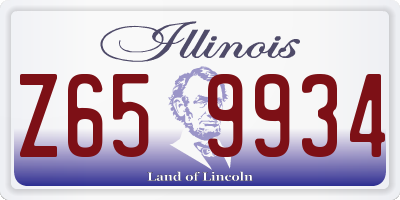 IL license plate Z659934