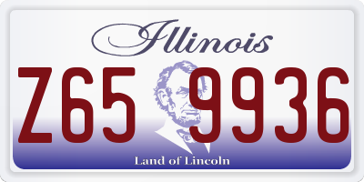 IL license plate Z659936