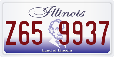 IL license plate Z659937