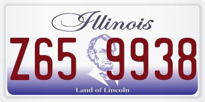 IL license plate Z659938