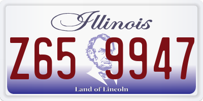 IL license plate Z659947