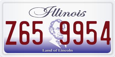 IL license plate Z659954