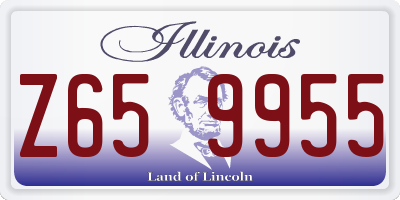 IL license plate Z659955