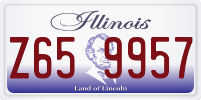 IL license plate Z659957