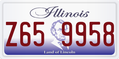 IL license plate Z659958