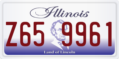 IL license plate Z659961