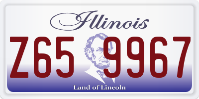 IL license plate Z659967