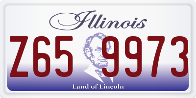 IL license plate Z659973