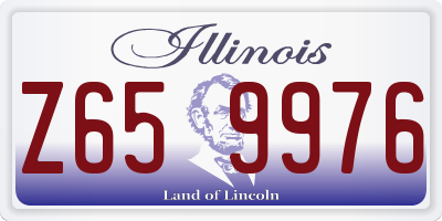 IL license plate Z659976
