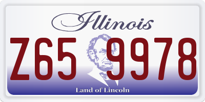 IL license plate Z659978