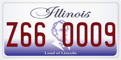 IL license plate Z660009