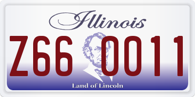 IL license plate Z660011