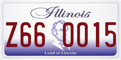 IL license plate Z660015