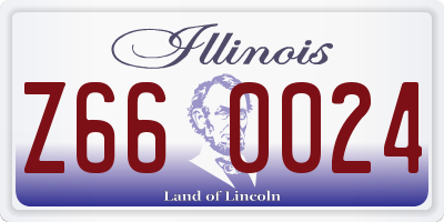 IL license plate Z660024