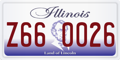 IL license plate Z660026