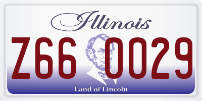 IL license plate Z660029