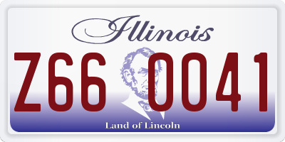 IL license plate Z660041