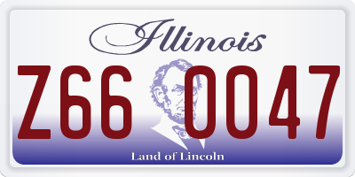IL license plate Z660047