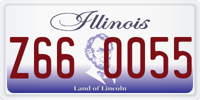 IL license plate Z660055