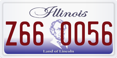 IL license plate Z660056