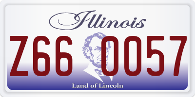 IL license plate Z660057