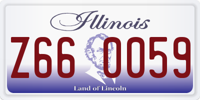 IL license plate Z660059