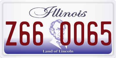 IL license plate Z660065