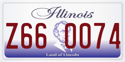 IL license plate Z660074