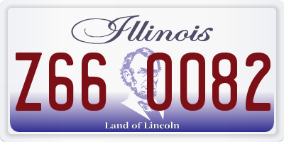 IL license plate Z660082
