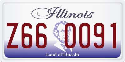 IL license plate Z660091