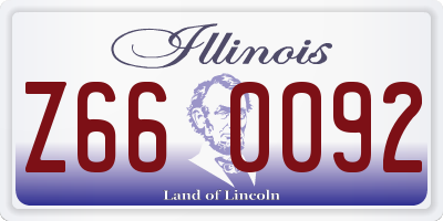 IL license plate Z660092