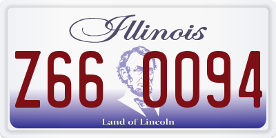 IL license plate Z660094